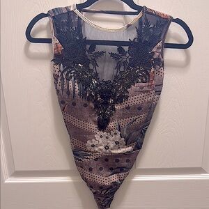 Elegant Black Floral Lace Women Top